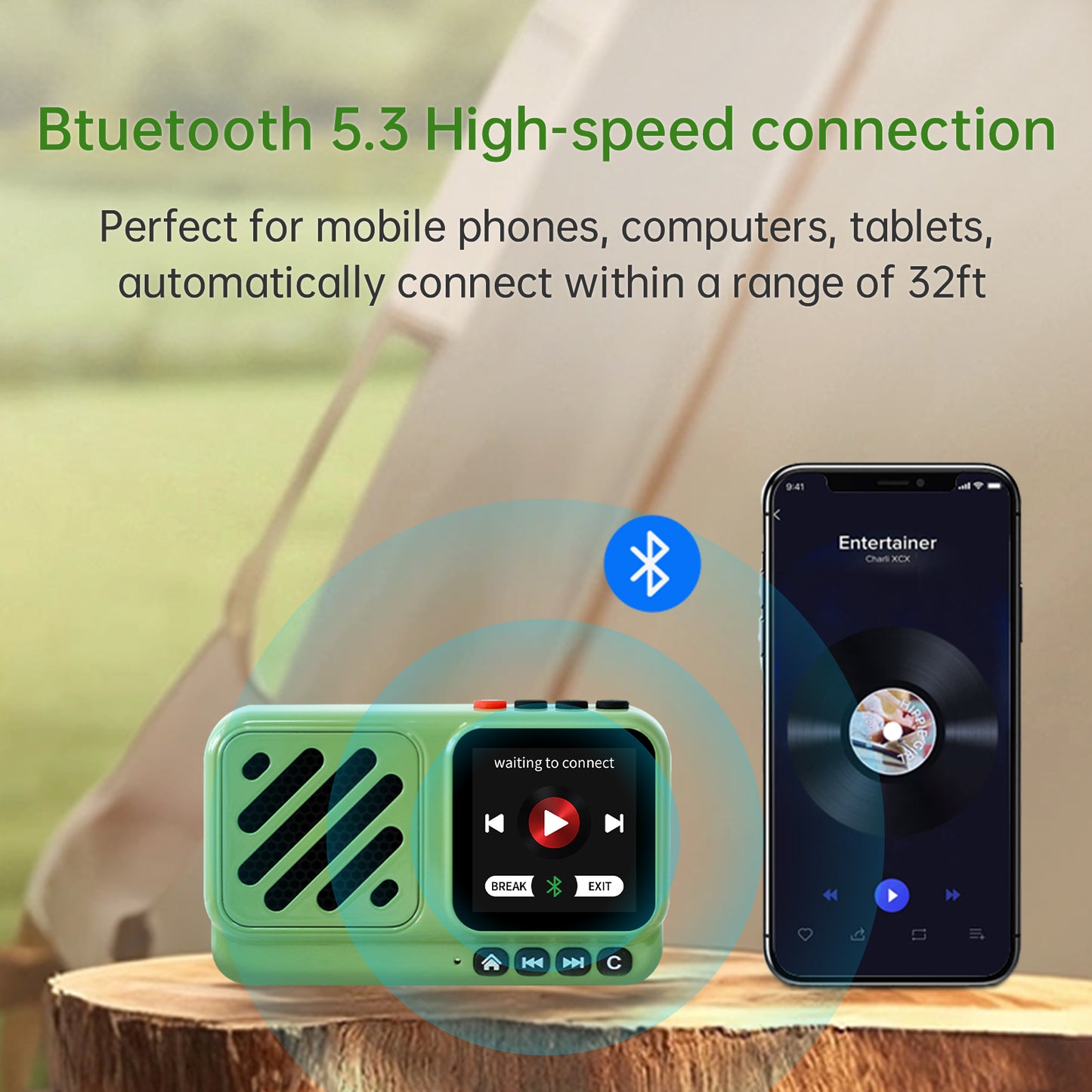 Choyong Voyager Bluetooth Speaker Internet Radio Global Version with WIFI/4G,World Radio Station,BT5.3, Electronics for Home/Travel/Outdoor mini Portable Speaker
