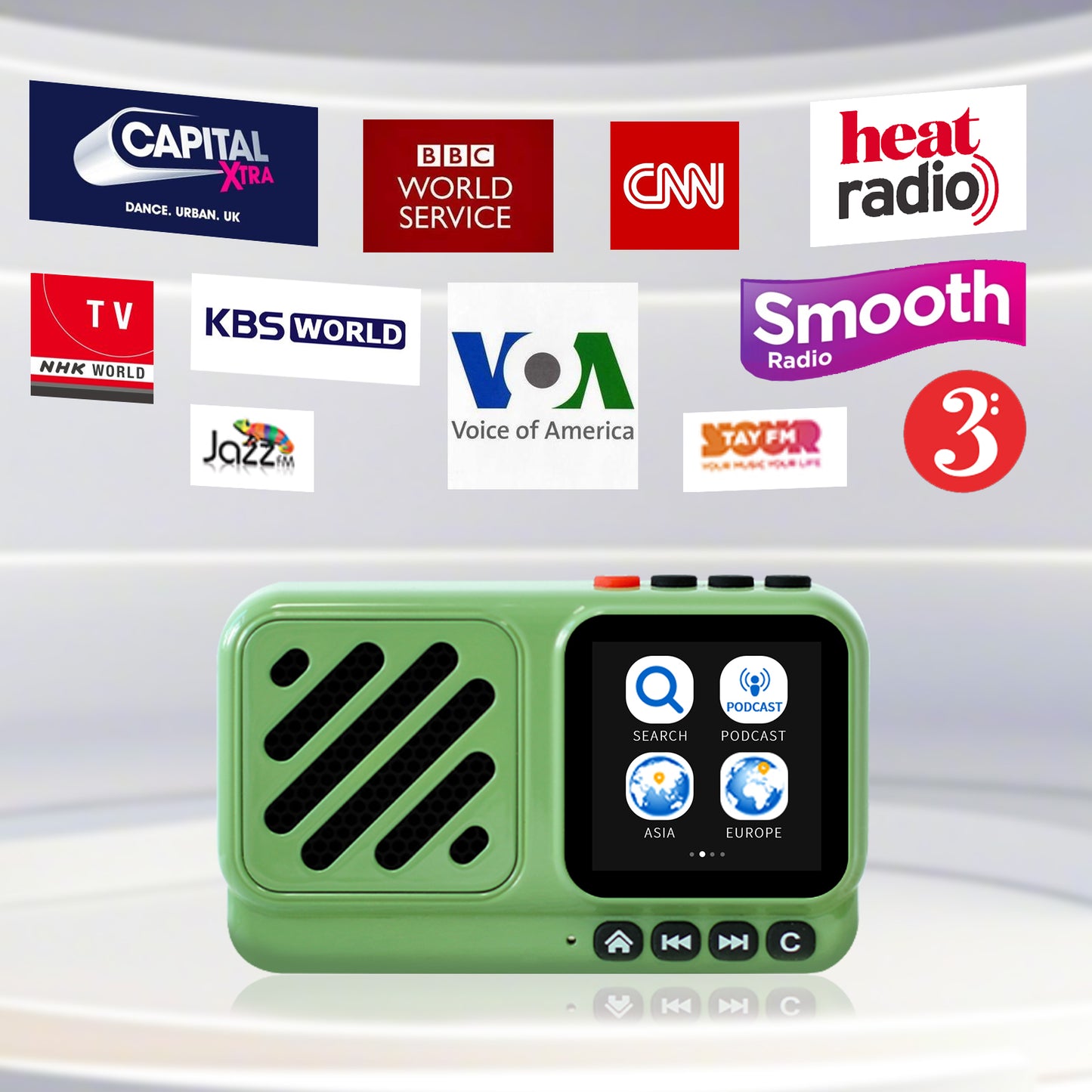 Choyong Voyager Bluetooth Speaker Internet Radio Global Version with WIFI/4G,World Radio Station,BT5.3, Electronics for Home/Travel/Outdoor mini Portable Speaker