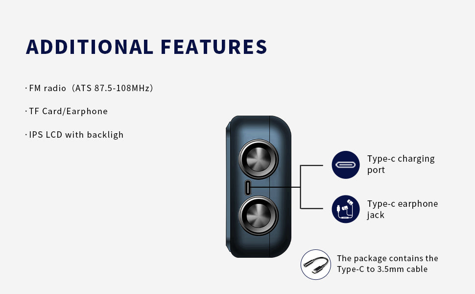 ChoYong A8W prend en charge la radio Internet FM/Micro SD/40K+ Version mondiale (prend en charge les pays européens)