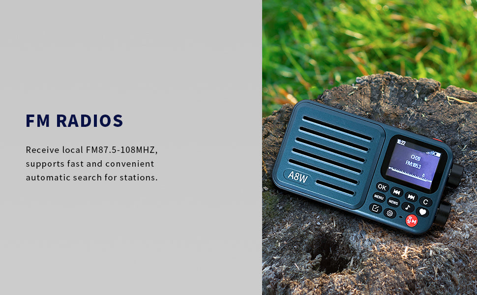 ChoYong A8W prend en charge la radio Internet FM/Micro SD/40K+ Version mondiale (prend en charge les pays européens)