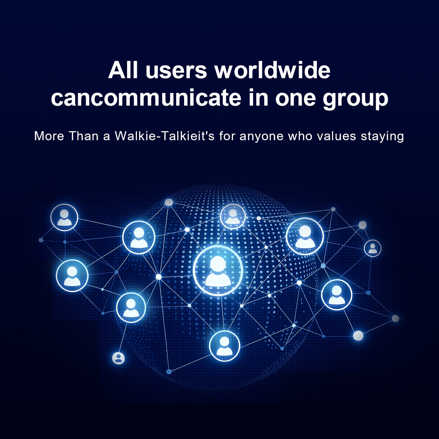 Choyong Multi-Functional Walkie Talkie Professional/Business Walky Talky Long Range Global Public Intercom Rechargable Handheld Two Way Radios