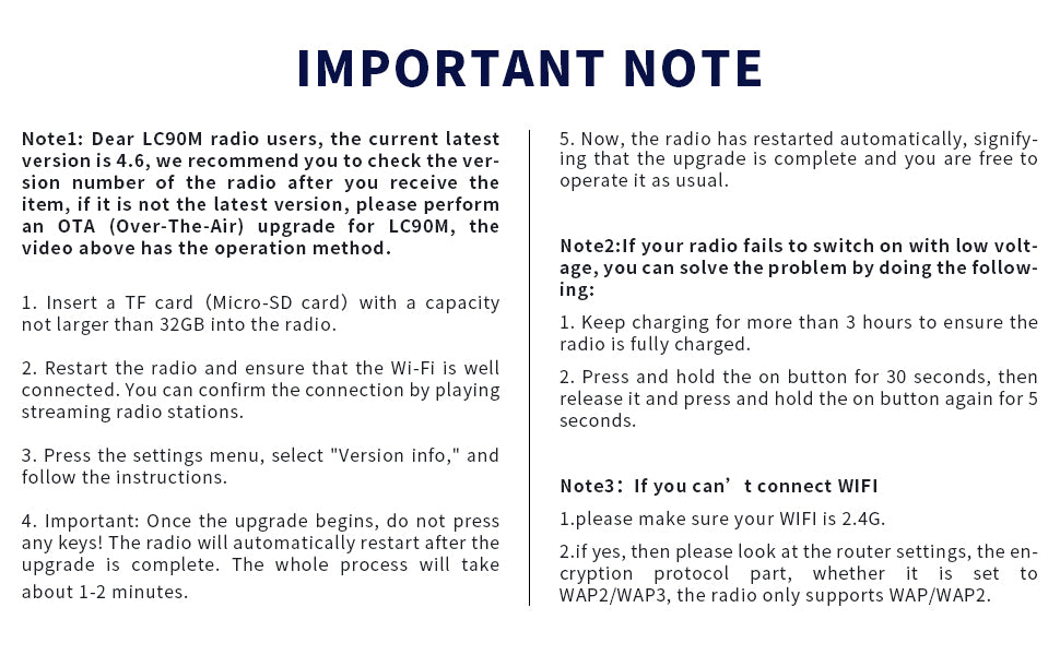 Choyong LC90Mini Internet Radio Multi-Band Smart Portable WiF/4G,AM/FM,Longwave & Shortwave Radio with SSB Single Side Band,Bluetooth,TF Card,All World Radios,Digital Radio,Small Radio choyoung